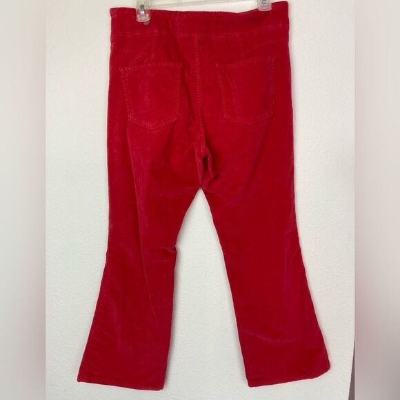 Free People/Anthropologie stretch velvet jeans w/ flare bottoms side zip run big - Picture 10 of 10